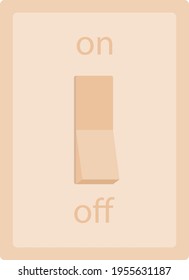 Light switch. Figure for instructions on turning off the light.