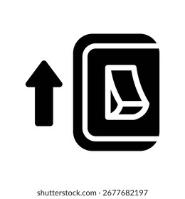 Gráfico de Vector de ilustración de icono de glifo de interruptor de luz. Gráfico simple del Vector de la ilustración del elemento, conveniente para el App, los Sitios web, y las presentaciones aisladas en el fondo blanco