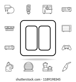 light switch icon. Appliances icons universal set for web and mobile