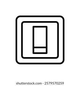 light switch icon design vector template
