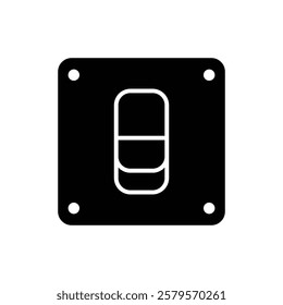 light switch icon design vector template
