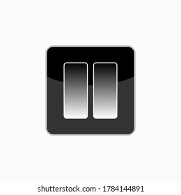 Light Switch Icon. Electric Element Symbol - Vector.