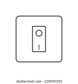light switch icon. Element of web for mobile concept and web apps icon. Thin line icon for website design and development, app development