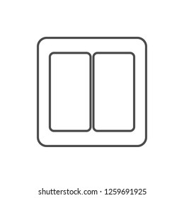light switch icon. Element of web for mobile concept and web apps icon. Thin line icon for website design and development, app development
