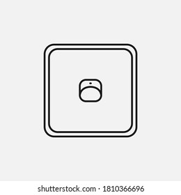 Light switch icon isolated on background. Switch symbol modern, simple, vector, icon for website design, mobile app, ui. Vector Illustration