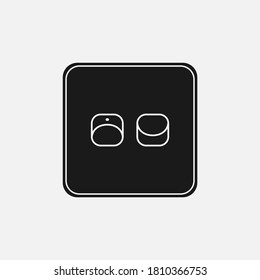 Light switch icon isolated on background. Switch symbol modern, simple, vector, icon for website design, mobile app, ui. Vector Illustration