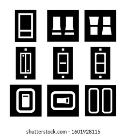 light switch icon isolated sign symbol vector illustration - Collection of high quality black style vector icons
