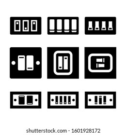 light switch icon isolated sign symbol vector illustration - Collection of high quality black style vector icons
