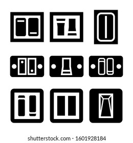 light switch icon isolated sign symbol vector illustration - Collection of high quality black style vector icons
