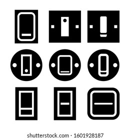 light switch icon isolated sign symbol vector illustration - Collection of high quality black style vector icons
