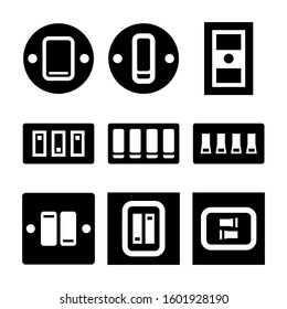 light switch icon isolated sign symbol vector illustration - Collection of high quality black style vector icons
