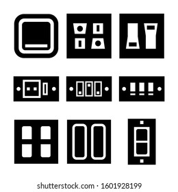 light switch icon isolated sign symbol vector illustration - Collection of high quality black style vector icons
