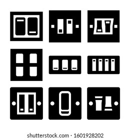 light switch icon isolated sign symbol vector illustration - Collection of high quality black style vector icons
