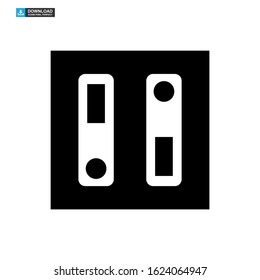light switch icon isolated sign symbol vector illustration - high quality black style vector icons
