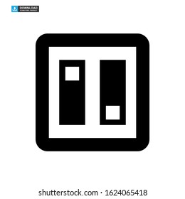 light switch icon isolated sign symbol vector illustration - high quality black style vector icons
