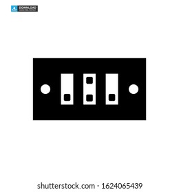light switch icon isolated sign symbol vector illustration - high quality black style vector icons
