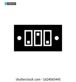 light switch icon isolated sign symbol vector illustration - high quality black style vector icons
