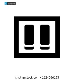 light switch icon isolated sign symbol vector illustration - high quality black style vector icons
