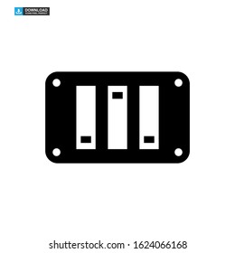 light switch icon isolated sign symbol vector illustration - high quality black style vector icons
