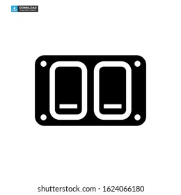 light switch icon isolated sign symbol vector illustration - high quality black style vector icons

