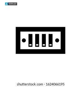 light switch icon isolated sign symbol vector illustration - high quality black style vector icons
