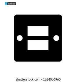 light switch icon isolated sign symbol vector illustration - high quality black style vector icons
