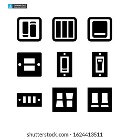 light switch icon isolated sign symbol vector illustration - Collection of high quality black style vector icons
