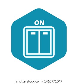 Light switch icon. Simple illustration of light switch vector icon for web design isolated on white background