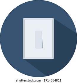 Light Switch, illustration, vector on a white background.