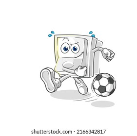 el interruptor de la luz que patea la caricatura de la bola. vector de mascota de dibujos animados