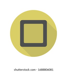 icono de sombra larga del interruptor de luz. Glifo simple, vector plano de iconos web para ui y ux, sitio web o aplicación móvil