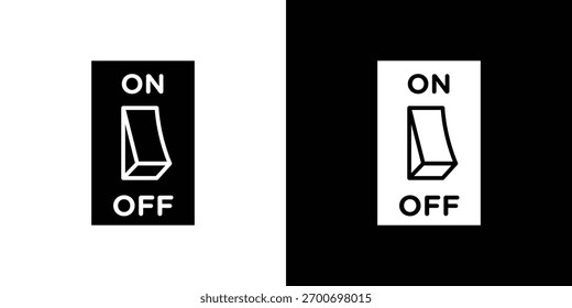 Light switch off icon design concept. vector flat icons
