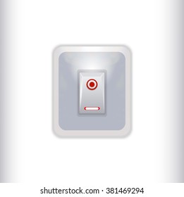 Light switch, vector