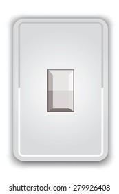 light switch, white color 