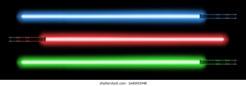 Light sword for the fights during the wars in the stars. Melee laser weapon for the close combats