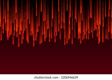 light technology moving vertical straight line, red vector background