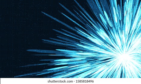 Light Technology on Speed Background,Hi-tech Digital and security Concept design,Free Space For text in put,Vector illustration.