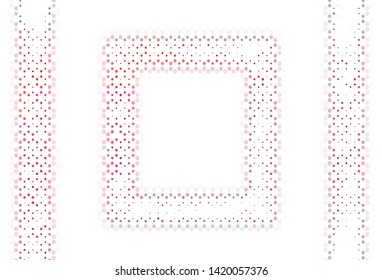 Light template with circles. Abstract illustration with colored bubbles in nature style. Design for your business advert.