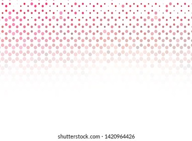 Light template with circles. Abstract illustration with colored bubbles in nature style. New template for your brand book.
