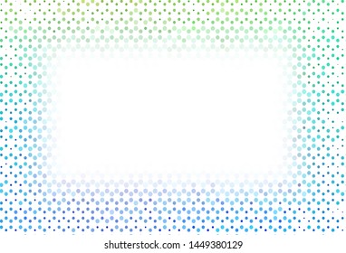 Light template with circles. Abstract illustration with colored bubbles in nature style. Pattern for beautiful websites.