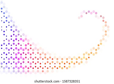 Light template with circles. Abstract illustration with colored bubbles in nature style. Pattern for beautiful websites.