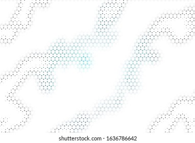 Light template with circles. Abstract illustration with colored bubbles in nature style. Pattern for futuristic ad, booklets.