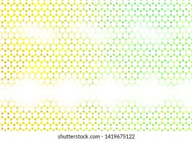 Light template with circles. Beautiful colored illustration with blurred circles in nature style. Pattern for textures of wallpapers.