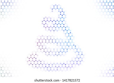 Light template with circles. Blurred decorative design in abstract style with bubbles. Pattern for beautiful websites.