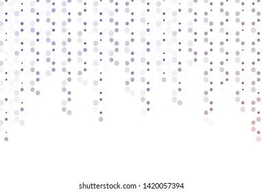 Light template with circles. Blurred decorative design in abstract style with bubbles. New template for your brand book.