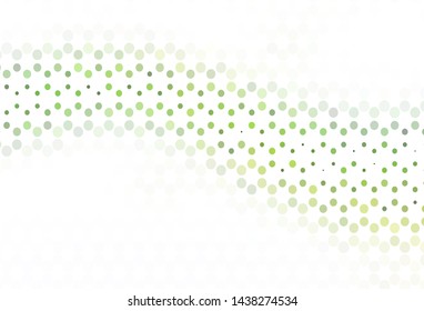 Light template with circles. Blurred decorative design in abstract style with bubbles. Pattern for ads, leaflets.