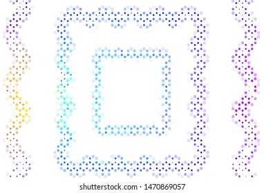 Light template with circles. Glitter abstract illustration with blurred drops of rain. Pattern for textures of wallpapers.