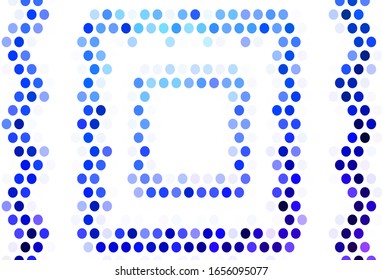 Light template with circles. Glitter abstract illustration with blurred drops of rain. New template for your brand book.