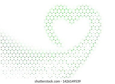 Light template with circles. Modern abstract illustration with colorful water drops. Pattern for futuristic ad, booklets.
