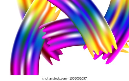 Light Template for Cover, Poster, Banner, Greeting Card. Minimal Watercolor Layout. Abstract Realistic Modern Digital Pattern with Rainbow Brush Strokes. Creative Neon Pink, Blue, Violet Background.